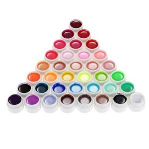 36 Colors Nail Polish, Paint Kit, Gel Paint with 1 Nail Brush for DIY Nail Art